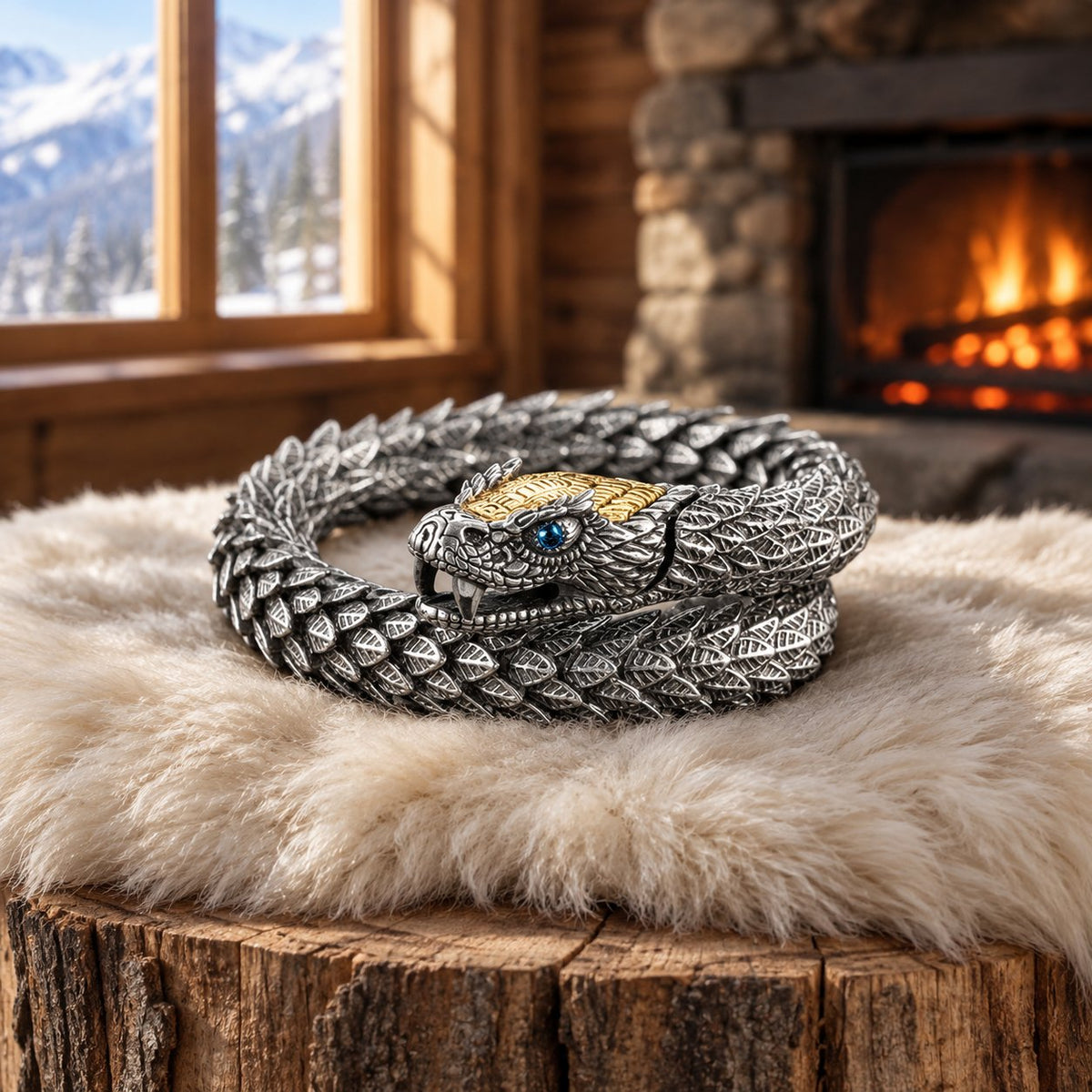 situation — Pulsera Jörmungandr – La Serpiente del Mundo en Acero Inoxidable