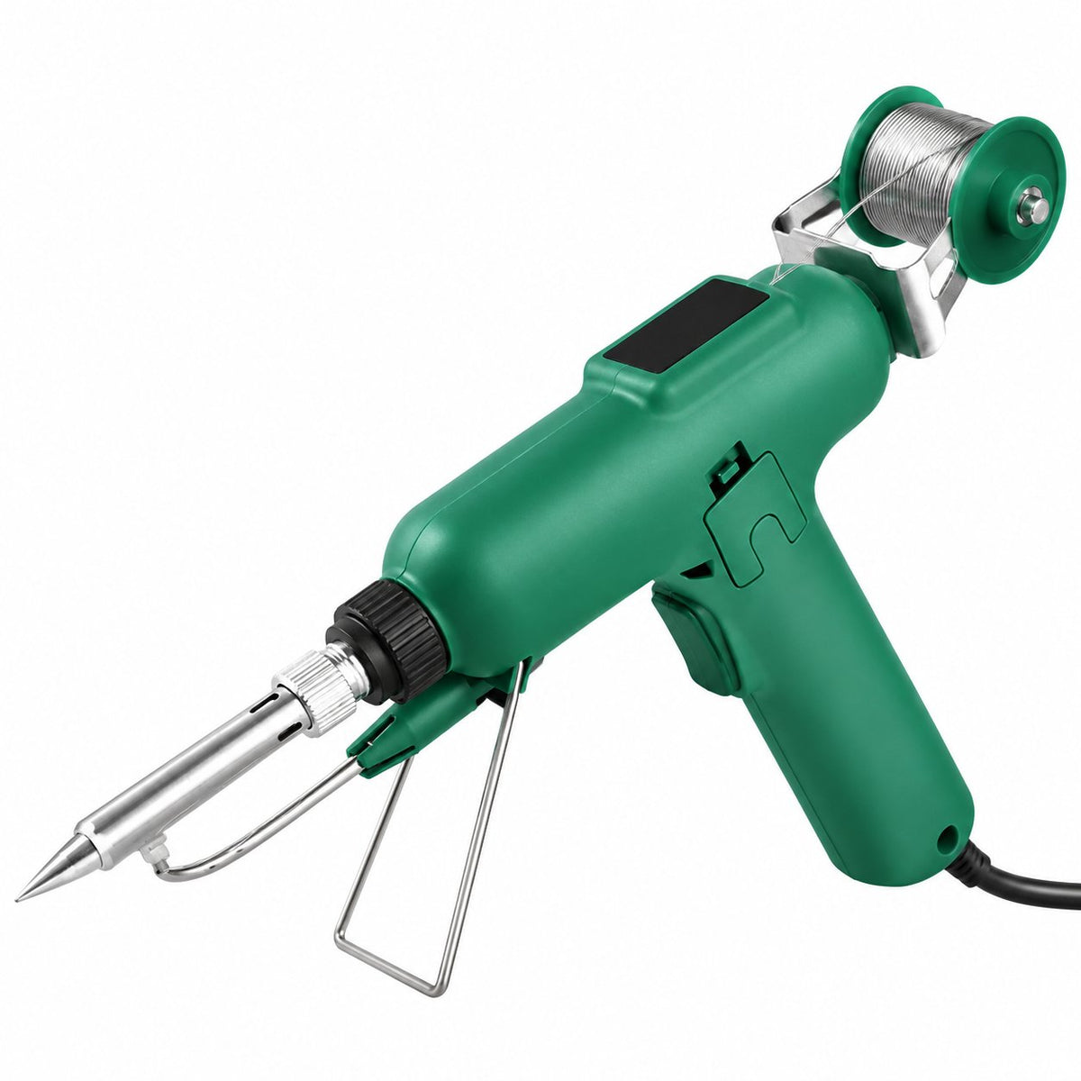 couleur Verde + 200 g de hilo de estaño — Soldador Eléctrico 80 W de Calentamiento Rápido con Avance de Hilo a Una Mano