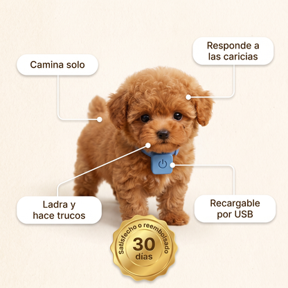 Cachorro Robot Realista™ — Camina, Ladra y Pide Mimos
