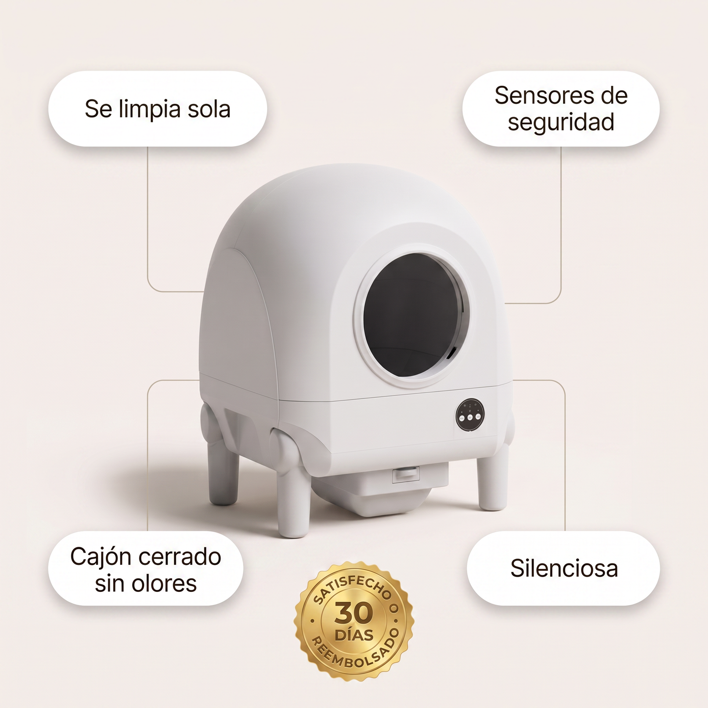 CleanSphere Pro — Arenero Automático Inteligente para Gatos