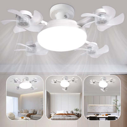 AeroLume™ — Plafón LED con 4 Ventiladores Orientables