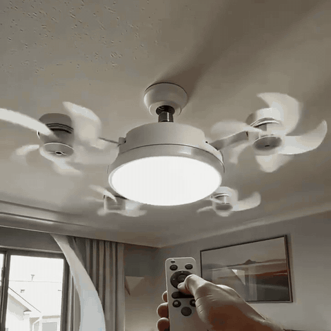 AeroLume™ — Plafón LED con 4 Ventiladores Orientables