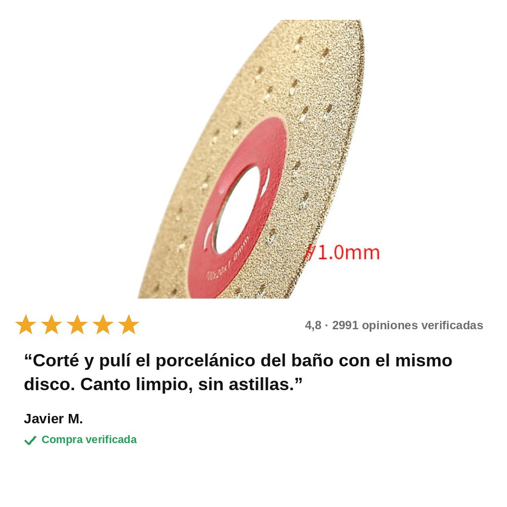 avis — Disco diamantado 2 en 1 corte y pulido 115 mm