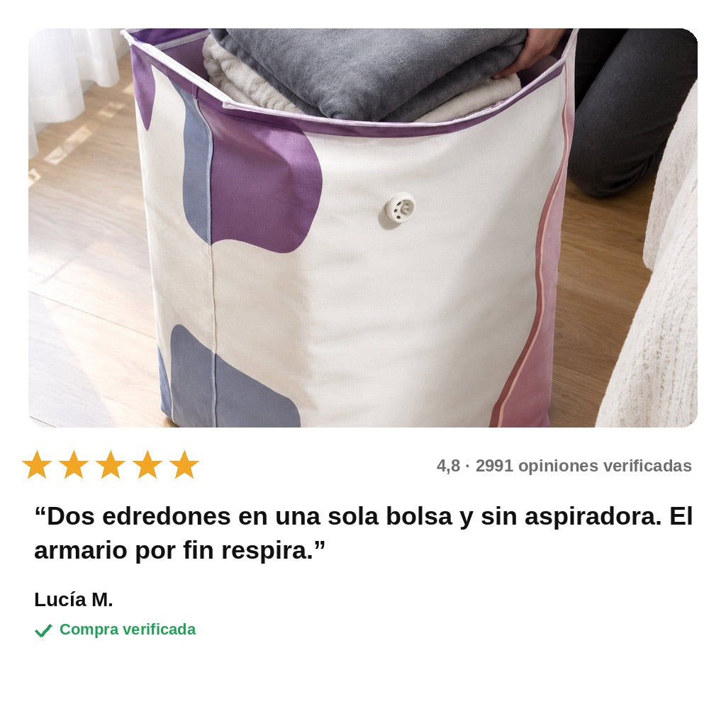 avis — Bolsa al Vacío 3D sin Bomba – Cubo XXL para Edredones y Ropa de Temporada
