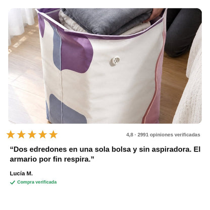 avis — Bolsa al Vacío 3D sin Bomba – Cubo XXL para Edredones y Ropa de Temporada
