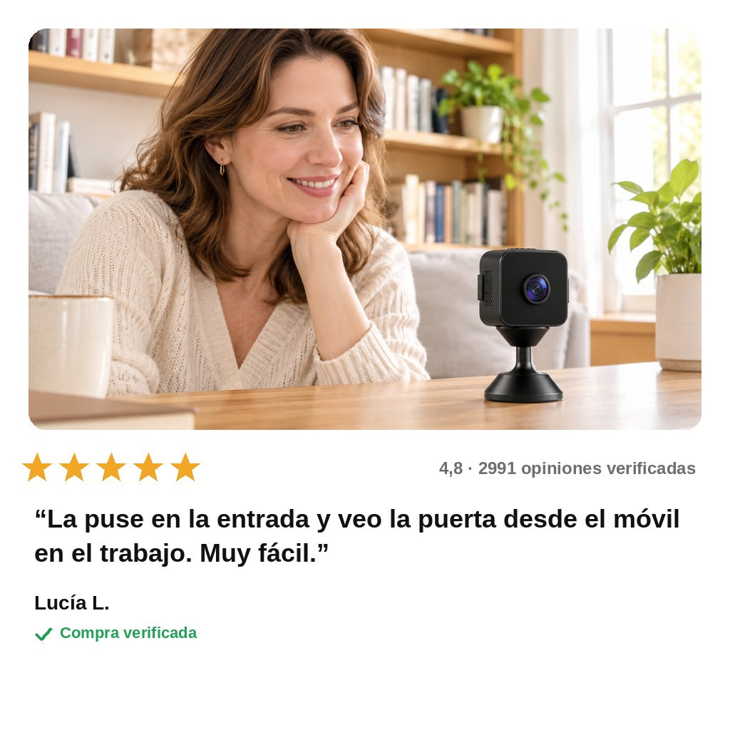 avis — Mini Cámara WiFi Inalámbrica