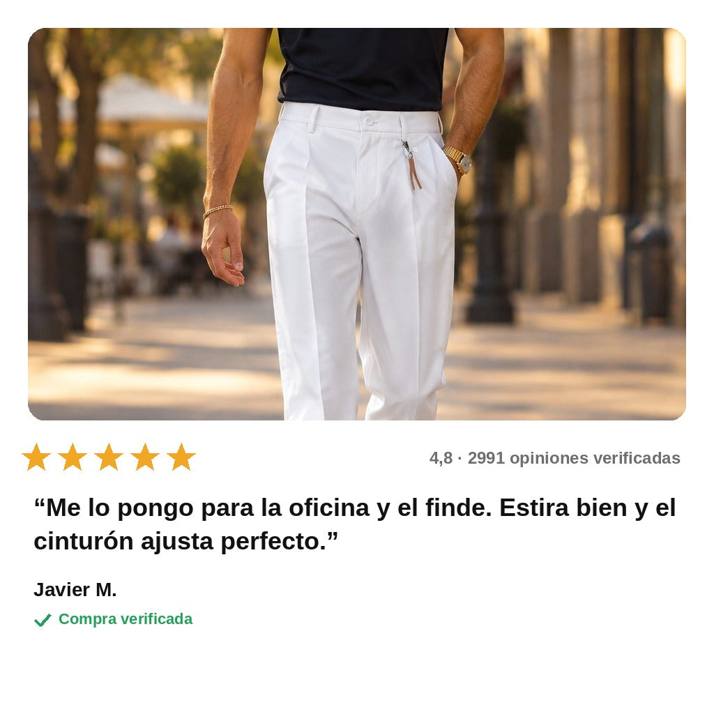 avis — Pantalón Chino Elástico para Hombre