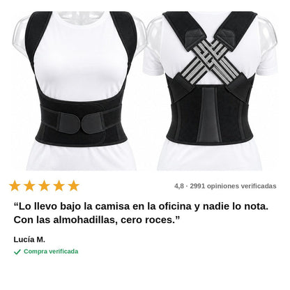 avis — Chaleco Corrector de Postura con Soporte Lumbar