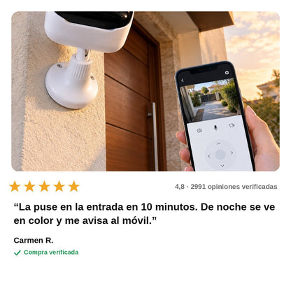 avis — Cámara de Seguridad Inalámbrica para Exterior – Visión Nocturna en Color