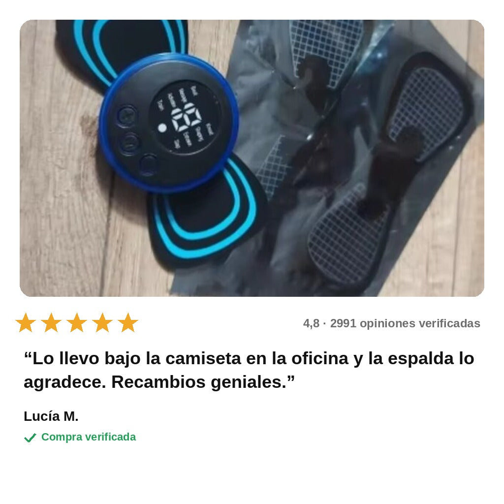 avis — Masajeador EMS Mariposa – Masaje sin cables para cuello, espalda y piernas