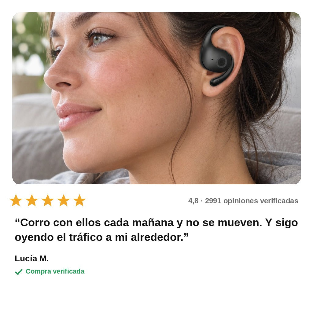 avis — Auriculares Abiertos con Gancho – Música sin Taparte el Oído