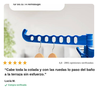 avis — Tendedero Vertical Plegable con Ruedas – 4 Niveles
