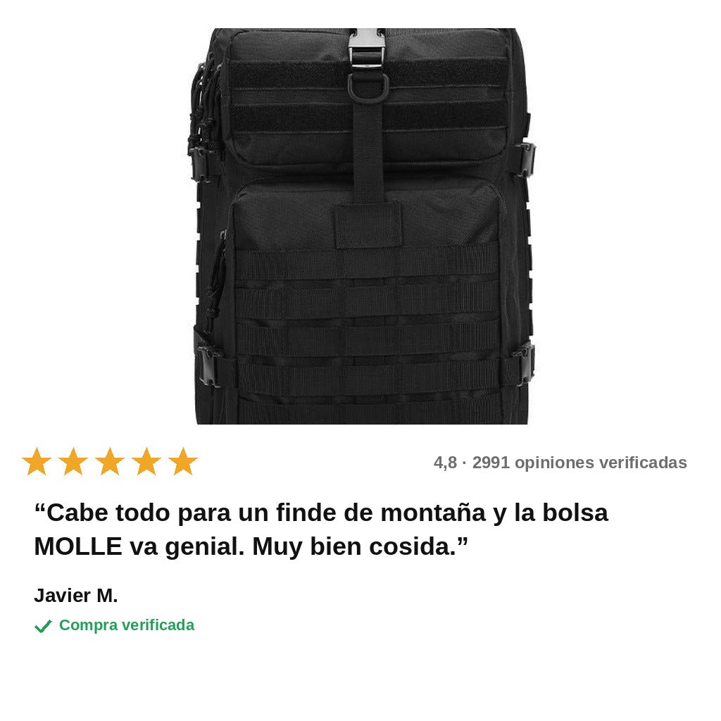 avis — Mochila Táctica Militar 45 L – Sistema MOLLE