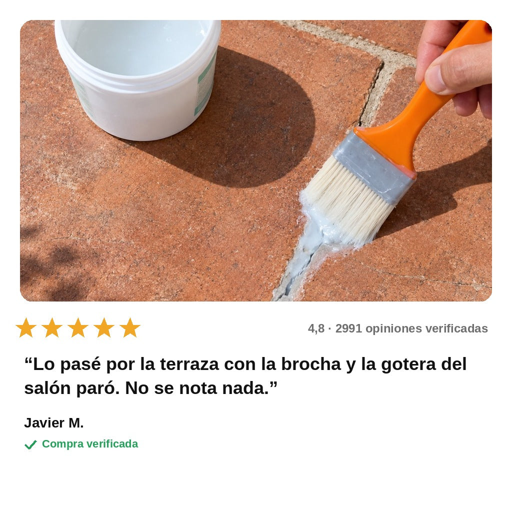avis — Sellador Impermeable Transparente – Repara Grietas y Juntas sin Obras