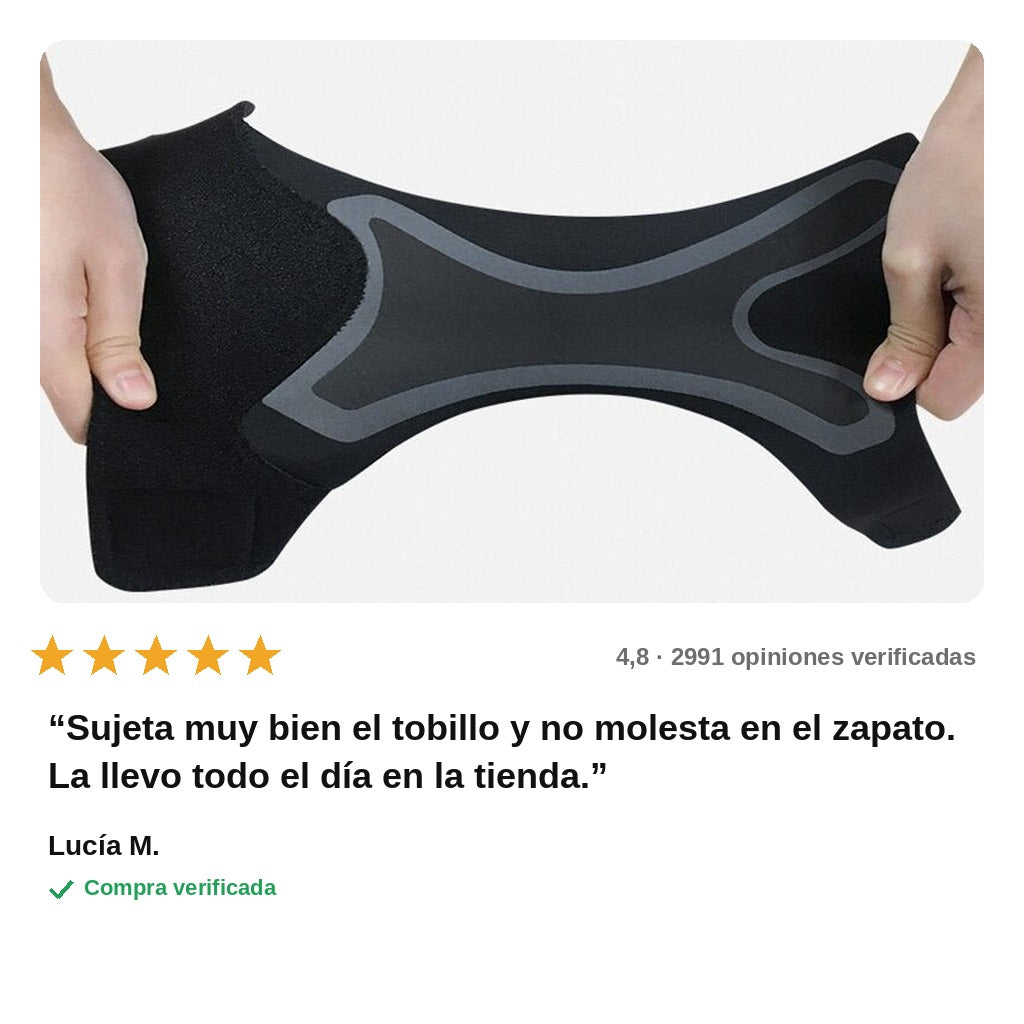 avis — Tobillera Elástica de Sujeción con Velcro Ajustable – Par Izquierda + Derecha