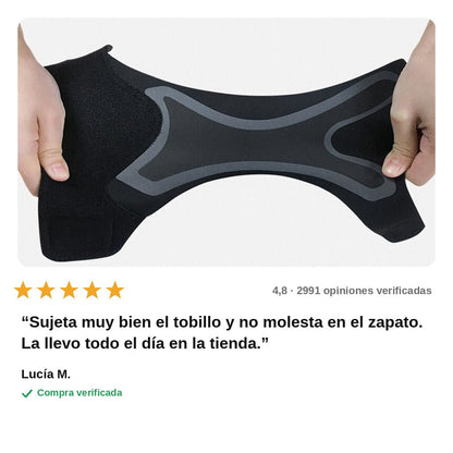 avis — Tobillera Elástica de Sujeción con Velcro Ajustable – Par Izquierda + Derecha