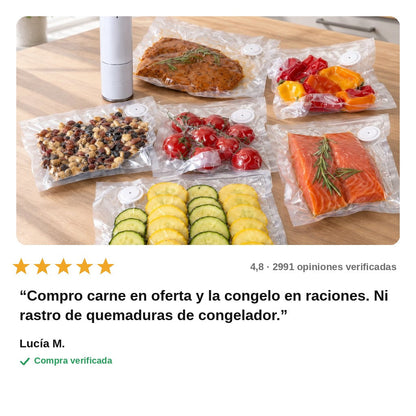 avis — Kit de Envasado al Vacío Inalámbrico – Bomba Recargable USB-C + 20 Bolsas