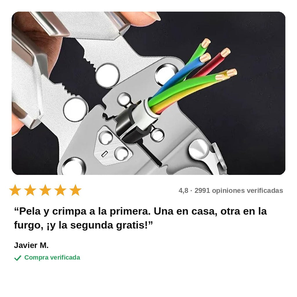 avis — Pinzas Plegables Multifunción para Electricista 5 en 1