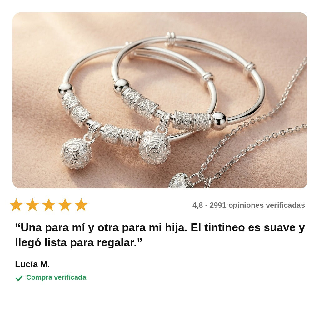 avis — Pulseras Llamador de Ángeles – Pack 2 con Pendientes Atrapasueños de Regalo