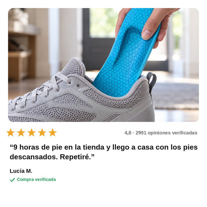 avis — Plantillas GelPaso™ – Gel Nido de Abeja con Soporte de Arco y Talón
