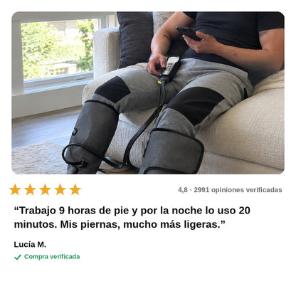 avis — AiroLeg™ – Masajeador de Pies y Pantorrillas por Presión de Aire con Calor
