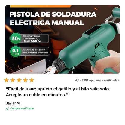 avis — Soldador Eléctrico 80 W de Calentamiento Rápido con Avance de Hilo a Una Mano