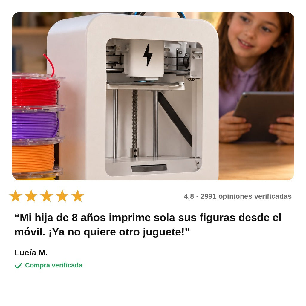 avis — Impresora 3D Infantil Wi-Fi — Lista para Imprimir desde el Primer Minuto