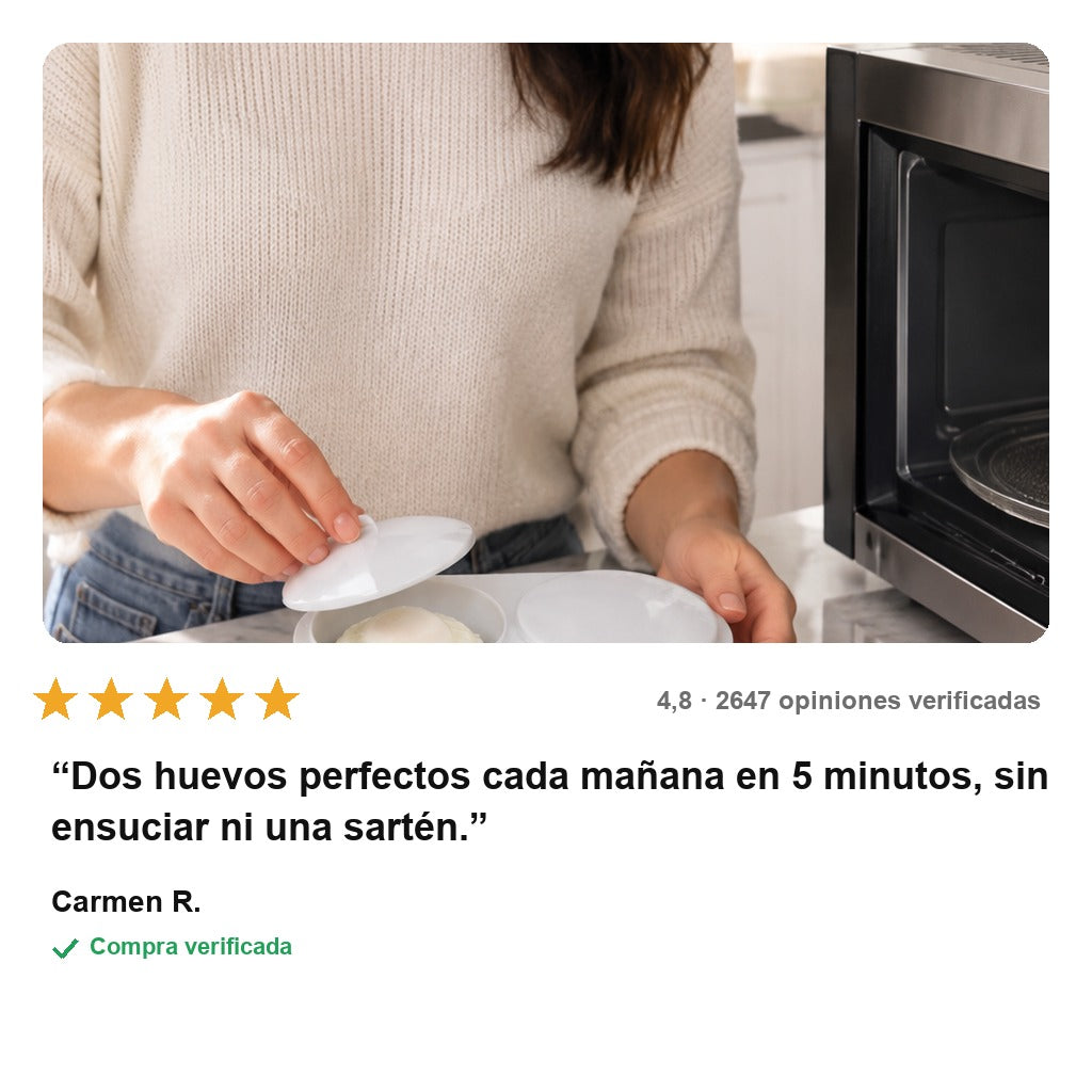avis — Escalfador de Huevos para Microondas EggPoch Duo™