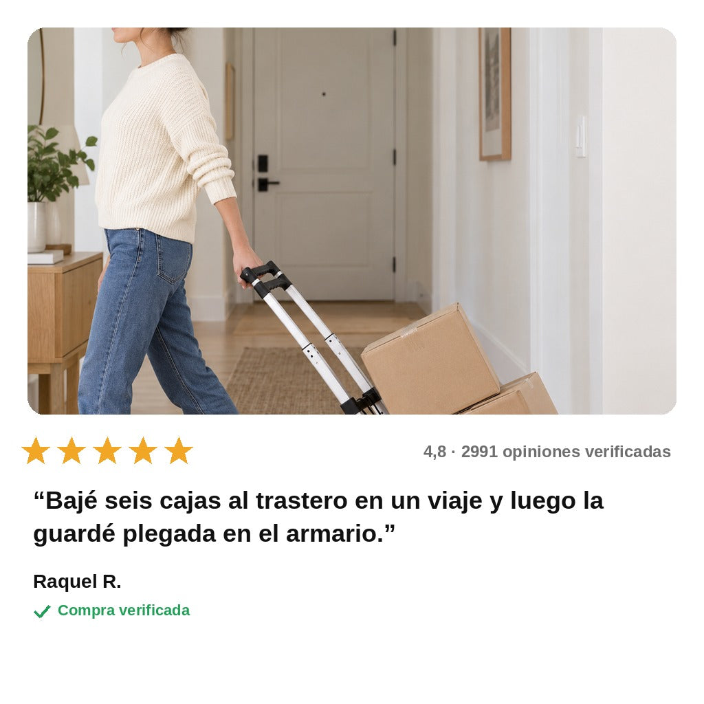 avis — Carretilla Plegable de Aluminio
