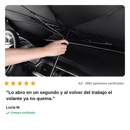 avis — Parasol Paraguas Plegable para Parabrisas