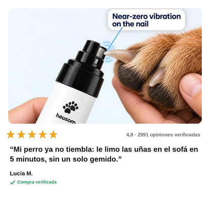 avis — Lima de uñas eléctrica silenciosa para perros