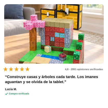 avis — Bloques Magnéticos Pixelados – Construye tu mundo (100 piezas)