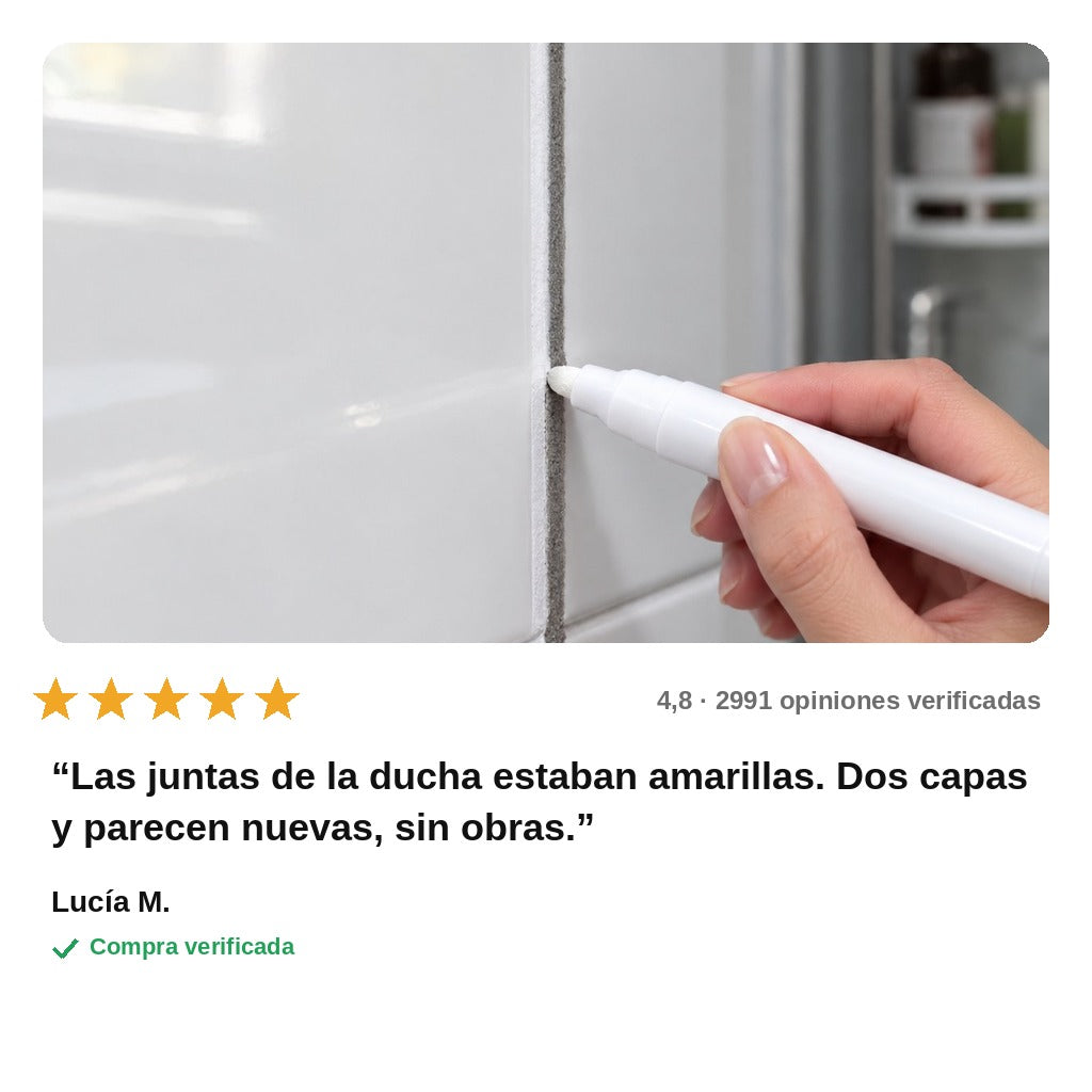 avis — Rotulador Blanqueador de Juntas – Azulejos como nuevos sin obras