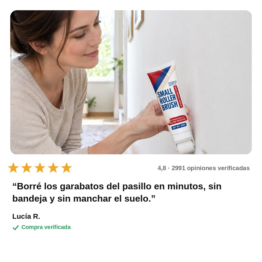 avis — Pintura de Retoque para Pared con Rodillo Integrado
