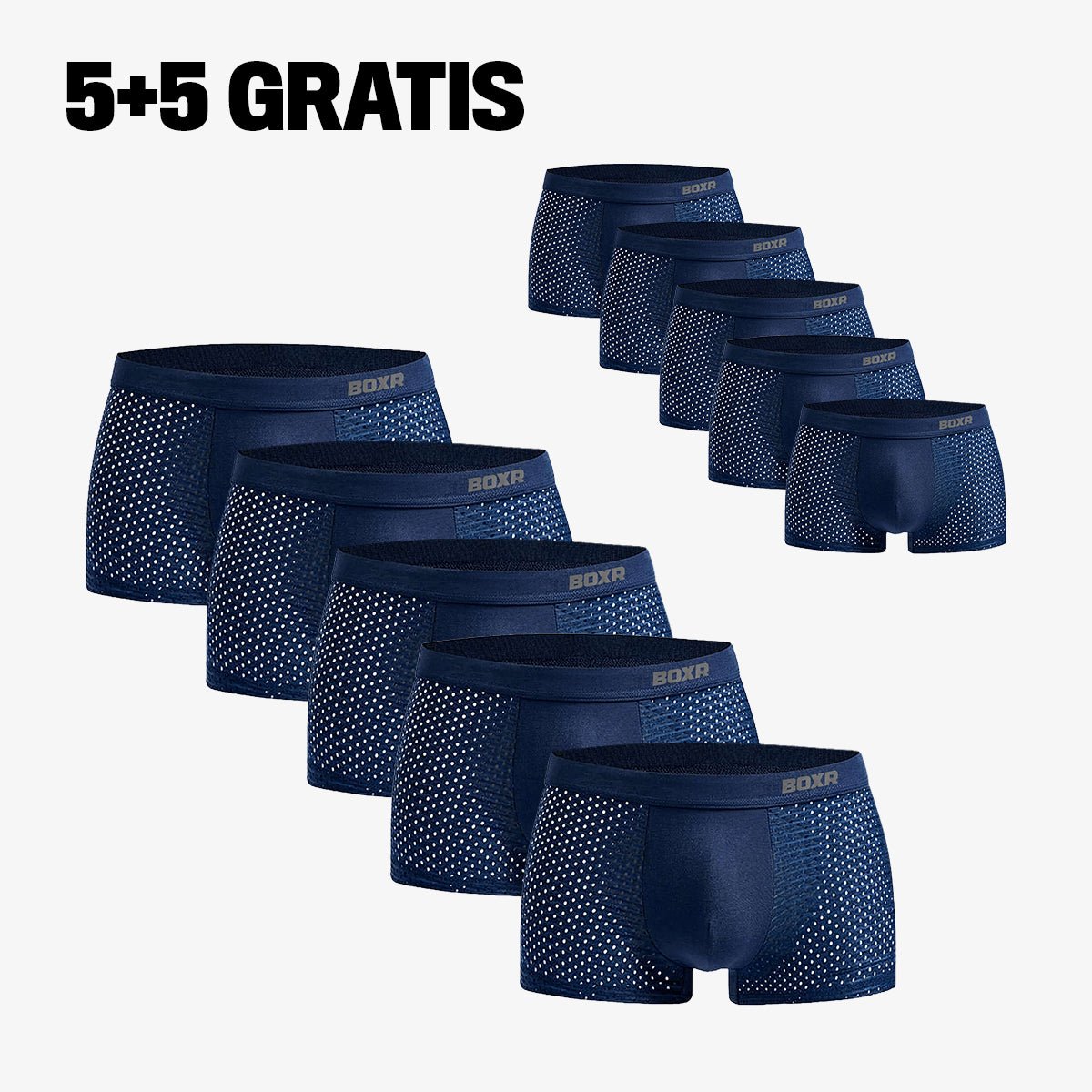 couleur Azul — Bóxers de Bambú Transpirables – Pack de 4