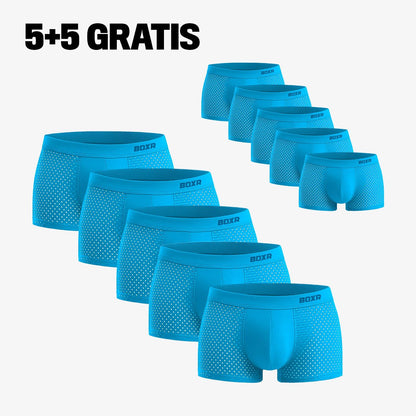 couleur Azul océano — Bóxers de Bambú Transpirables – Pack de 4