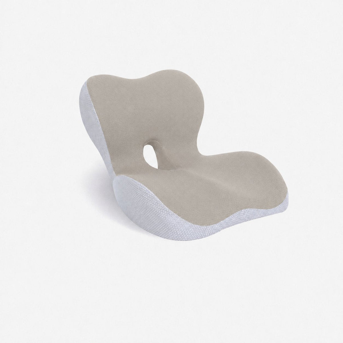 couleur Beige grisáceo — Cojín Ergonómico con Respaldo Lumbar – Asiento y Respaldo de Espuma Viscoelástica en una Sola P
