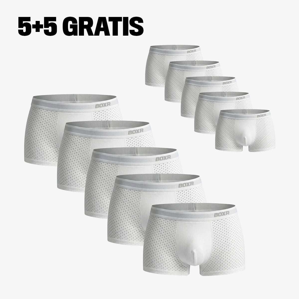 couleur Blanco — Bóxers de Bambú Transpirables – Pack de 4