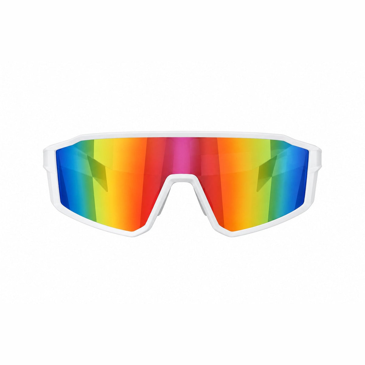 couleur Blanco Arcoíris — VeloVista™ – Gafas deportivas panorámicas, lente de una sola pieza y montura TR90 ultraligera