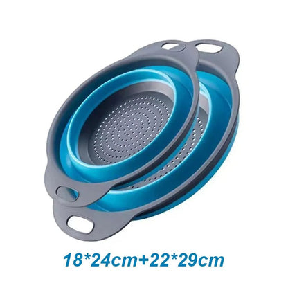couleur Azul — Set de Coladores Plegables de Silicona