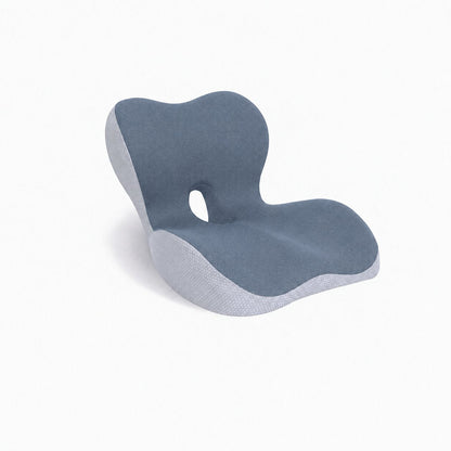 couleur Azul grisáceo — Cojín Ergonómico con Respaldo Lumbar – Asiento y Respaldo de Espuma Viscoelástica en una Sola Pi