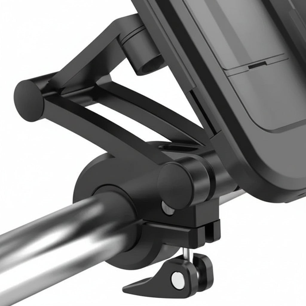 situation — RutaFija™ – Soporte de Móvil Estanco para Moto y Bici, Giro 360°