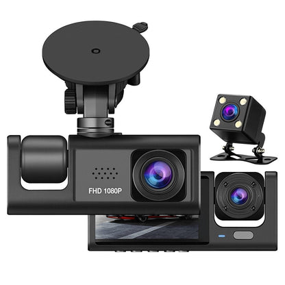 packshot — Dashcam 1080P con pantalla de 2" y visión nocturna — hasta 3 cámaras