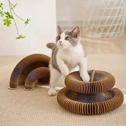 situation — Rascador acordeón para gatos con pelota