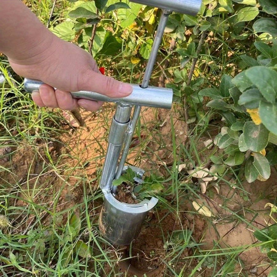 situation — Plantador de Bulbos y Trasplantador de Acero Inoxidable con Agarre en T