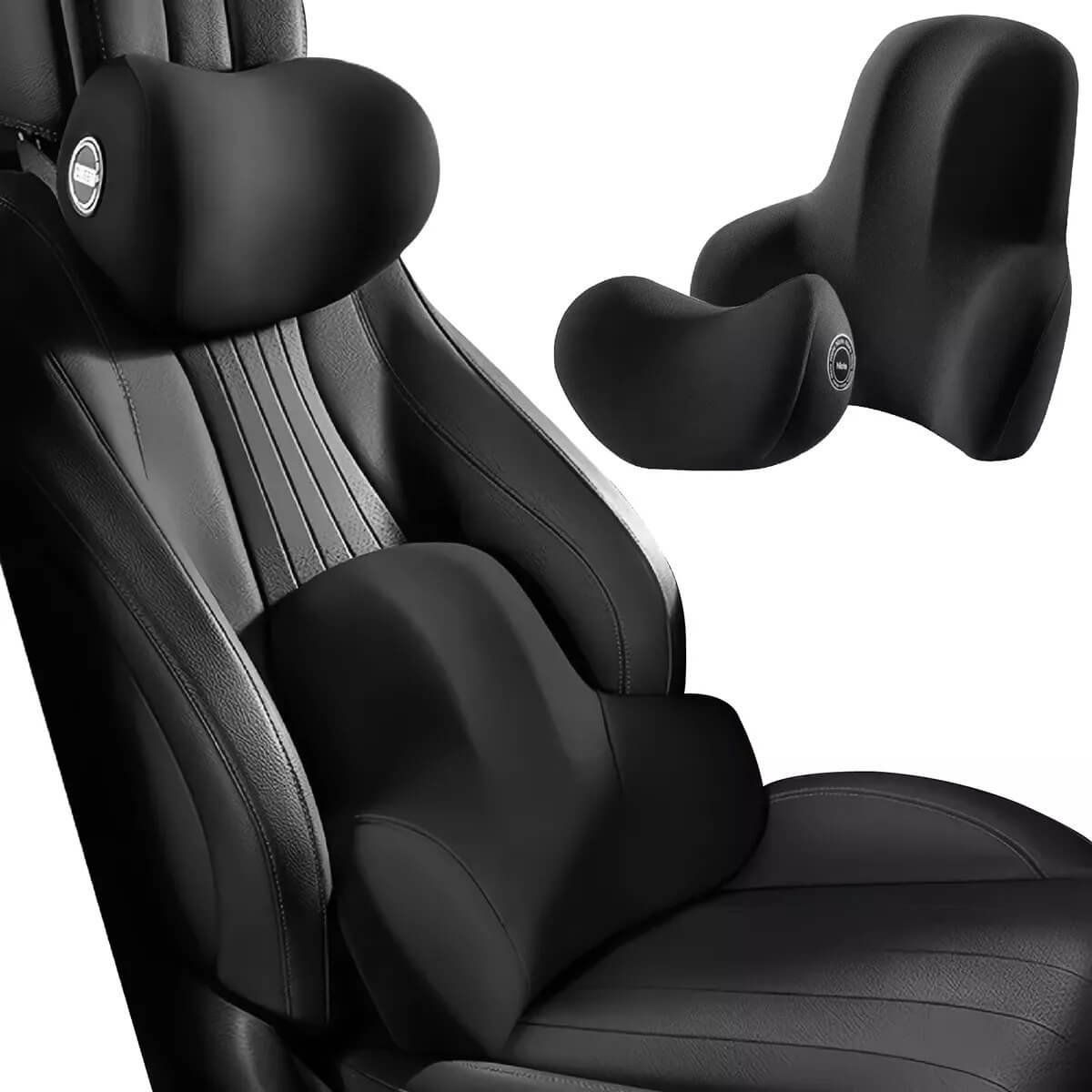 situation — ErgoRuta™ – Kit Cojín Lumbar + Reposacabezas Cervical para Coche