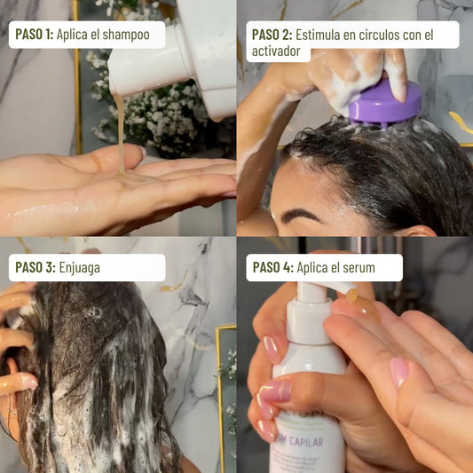 packshot — Kit Capilar Fortificante NutriCapil™ con Cebolla – Champú, Mascarilla y Sérum