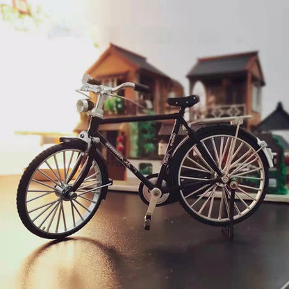situation — Bicicleta Miniatura de Metal Retro