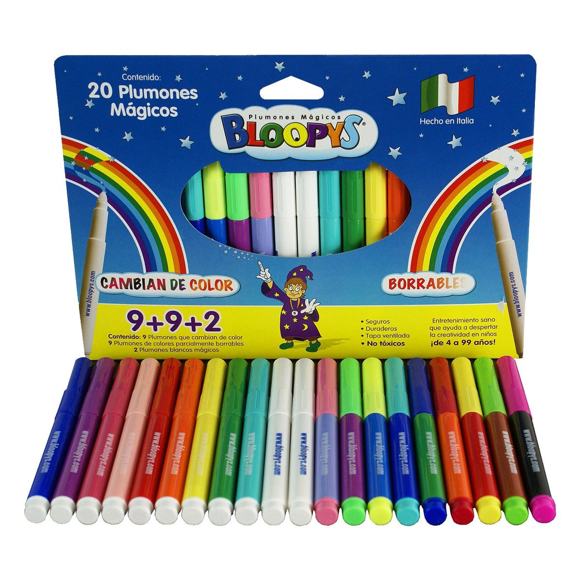 packshot — Rotuladores Mágicos que Cambian de Color – Caja de 20