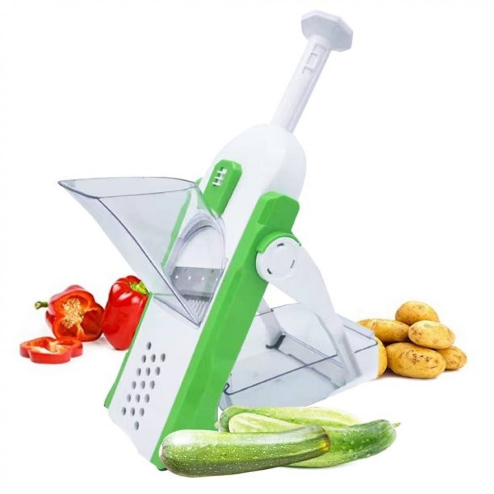 situation — CortaSegura™ – Mandolina vertical con grosor regulable y recipiente integrado